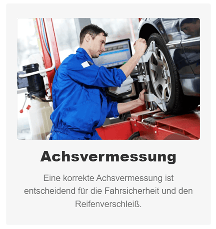 Achsvermessung 